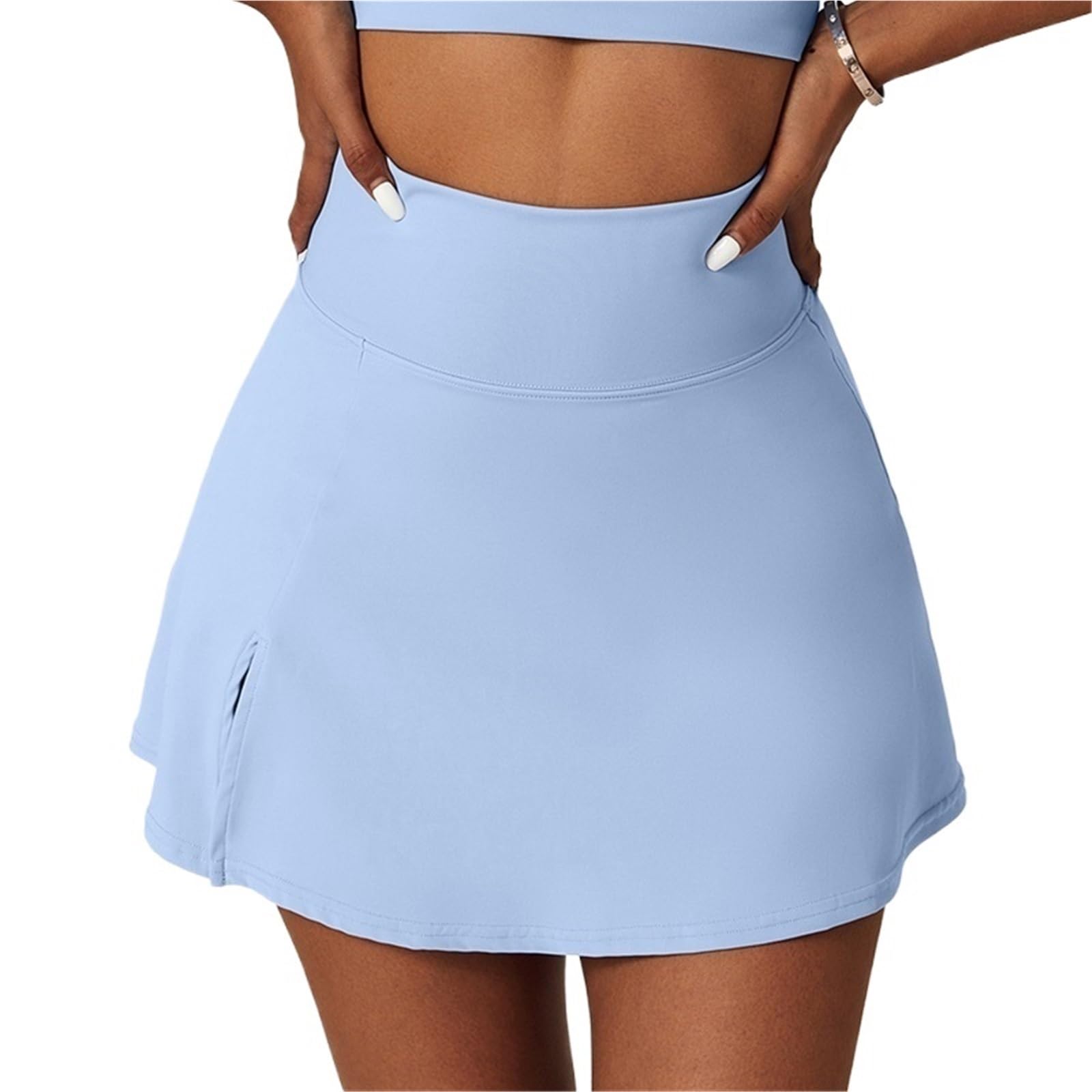 Sportrock mit hoher Taille for Damen, lässige Tennisröcke for den Außenbereich, schnelltrocknender sportlicher Tennisrock Für Tennis Golf Laufen