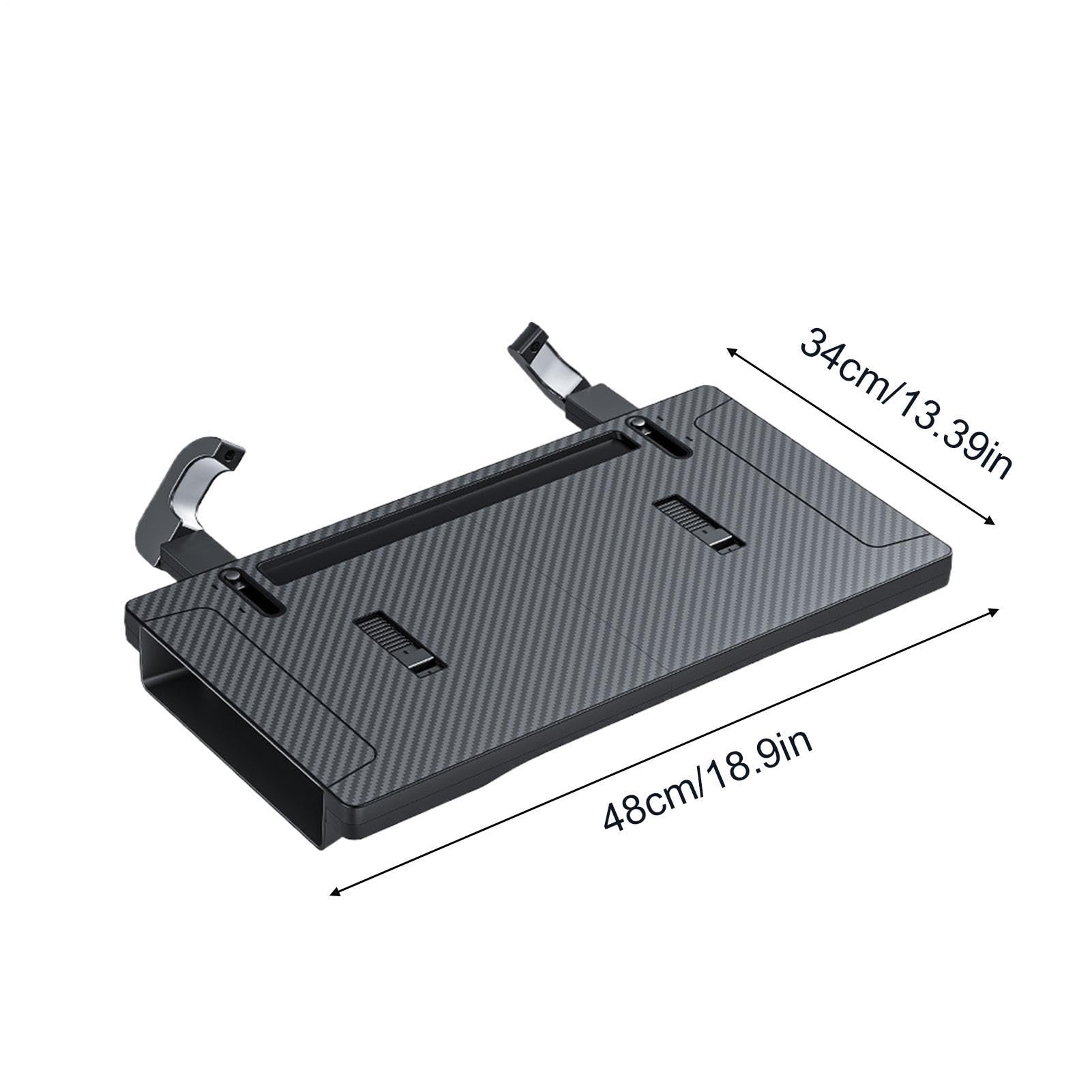 Vassoio per Volante Piattaforma Fissabile per Interni Auto | Supporto per Computer Portatile da Auto per Mangiare, Lavorare, Pranzare, Videochiamate, Bevande, Smartphone, Tablet, Pasti