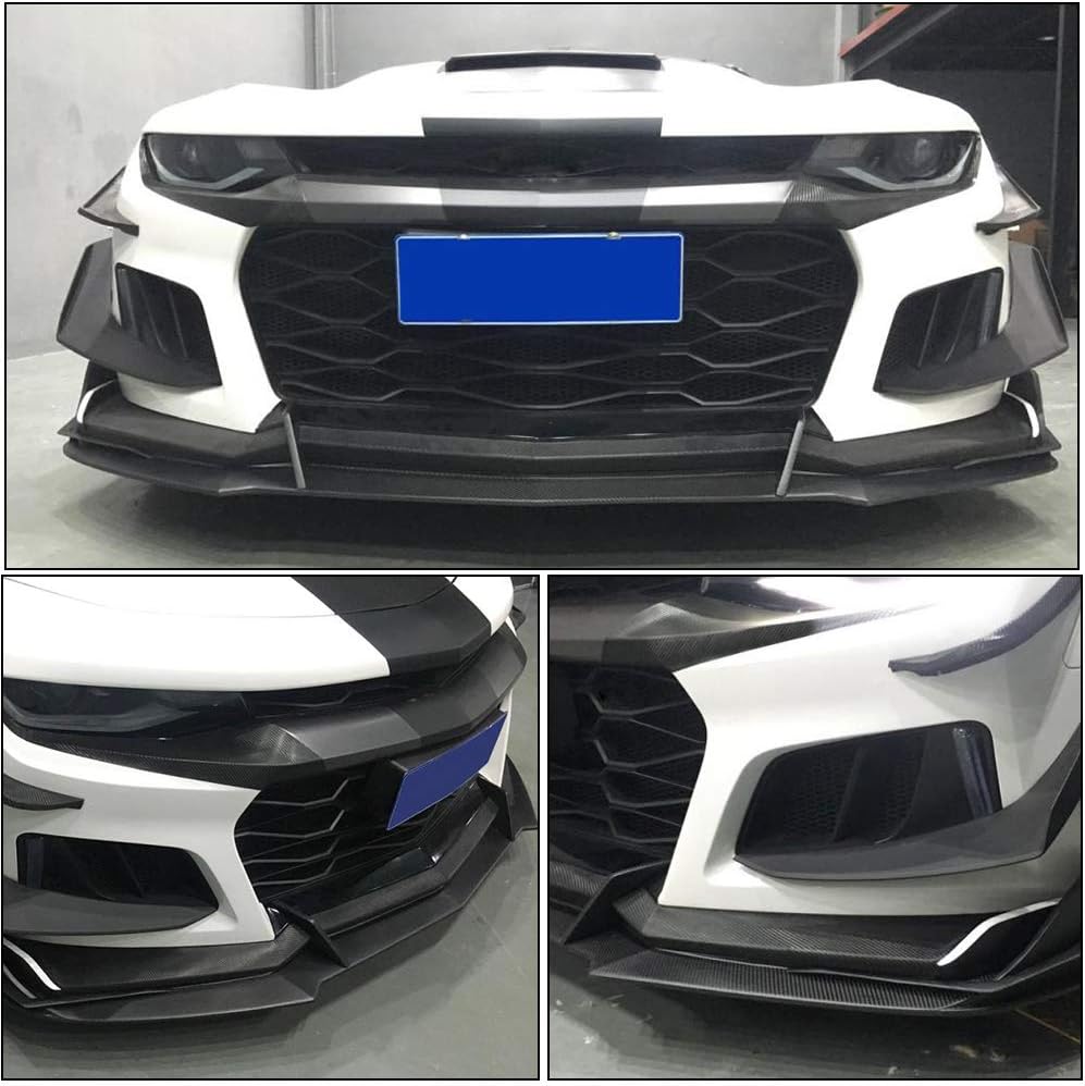 Front Bumper Lip fits Chevrolet Camaro 2Door 2016-2019 Factory Outlet Carbon Fiber CF Chin Spoiler Splitter Protector