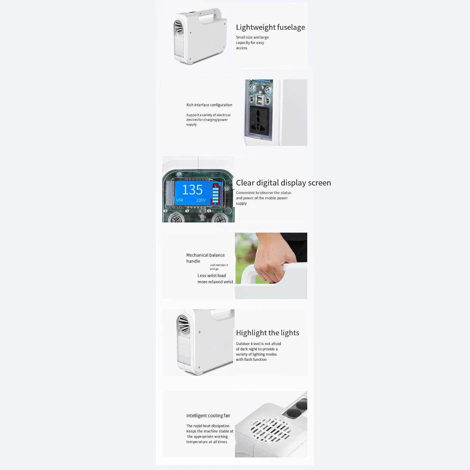 300W Outdoor Mobile Energy Storage Power Supply Portable 110V Camping Car Self-Driving Tour Emergency Power