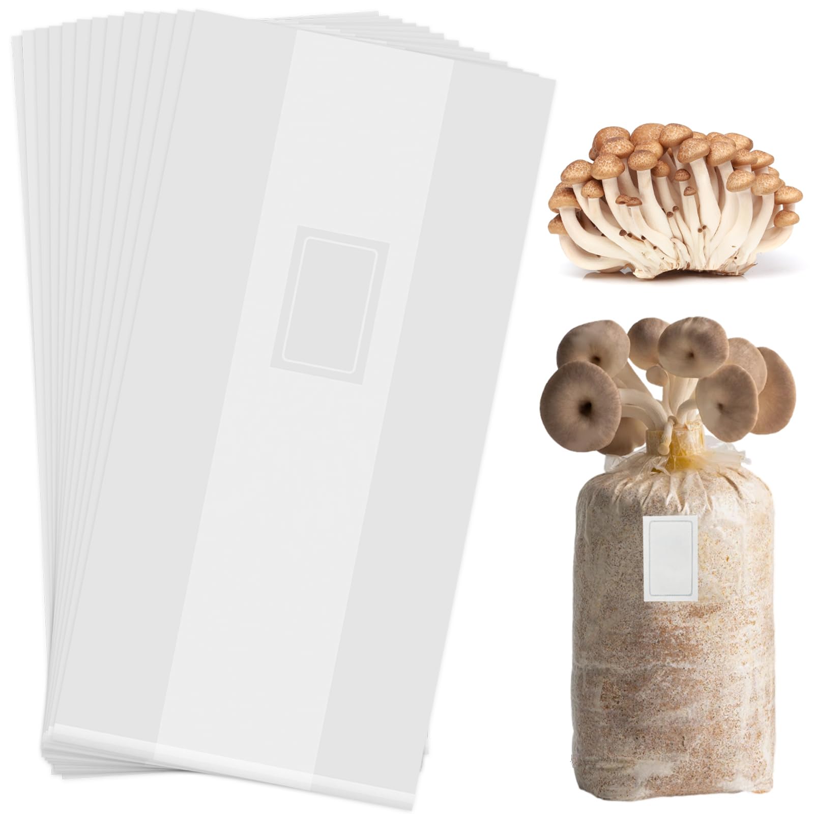 Amazon.com : KTZCTPCA 50Pcs Mushroom Grows Bag, 20 x 15.4 inches