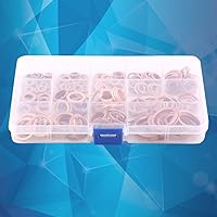 Vista 5 de 280PCS 12 Sizes Copper Flat Washer, Copper Washers Assortment Kit Plain Washers with Box Fitting for Screws Bolts Fasteners
