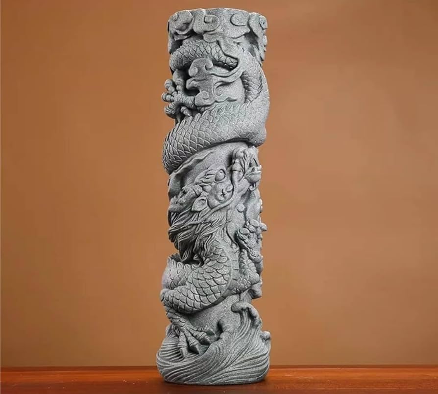 龍 置物 龍柱 干支 部屋飾り物 金運置き物 店舗装飾品 玄関飾り 干支 金運 Amazon.co.jp: XMayGift 龍 置物 龍柱 干支 部屋飾り物 金運