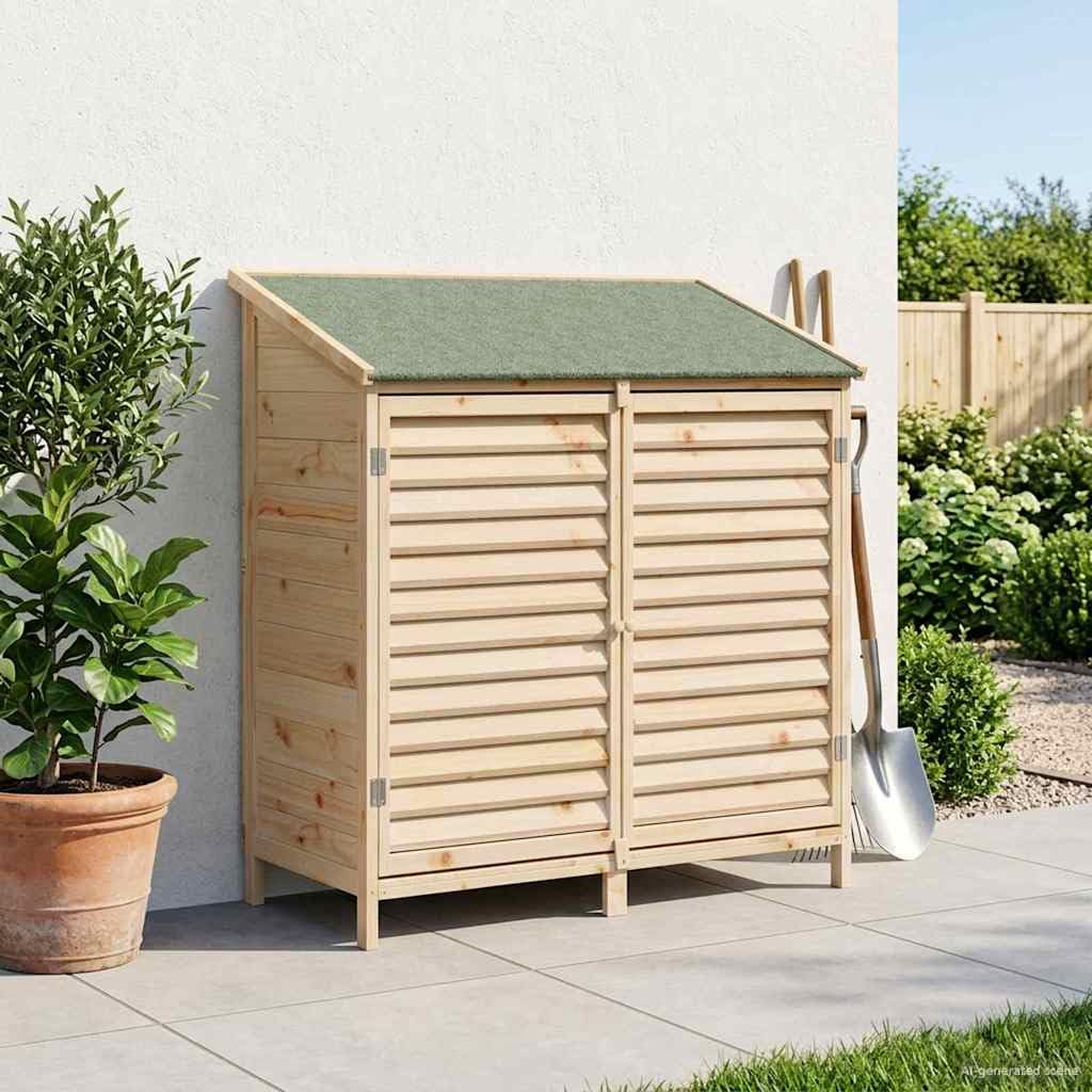 vidaXL Shed ogrodowy naturalny 106 x 56 x 113,5 cm Drewno Świerkowe