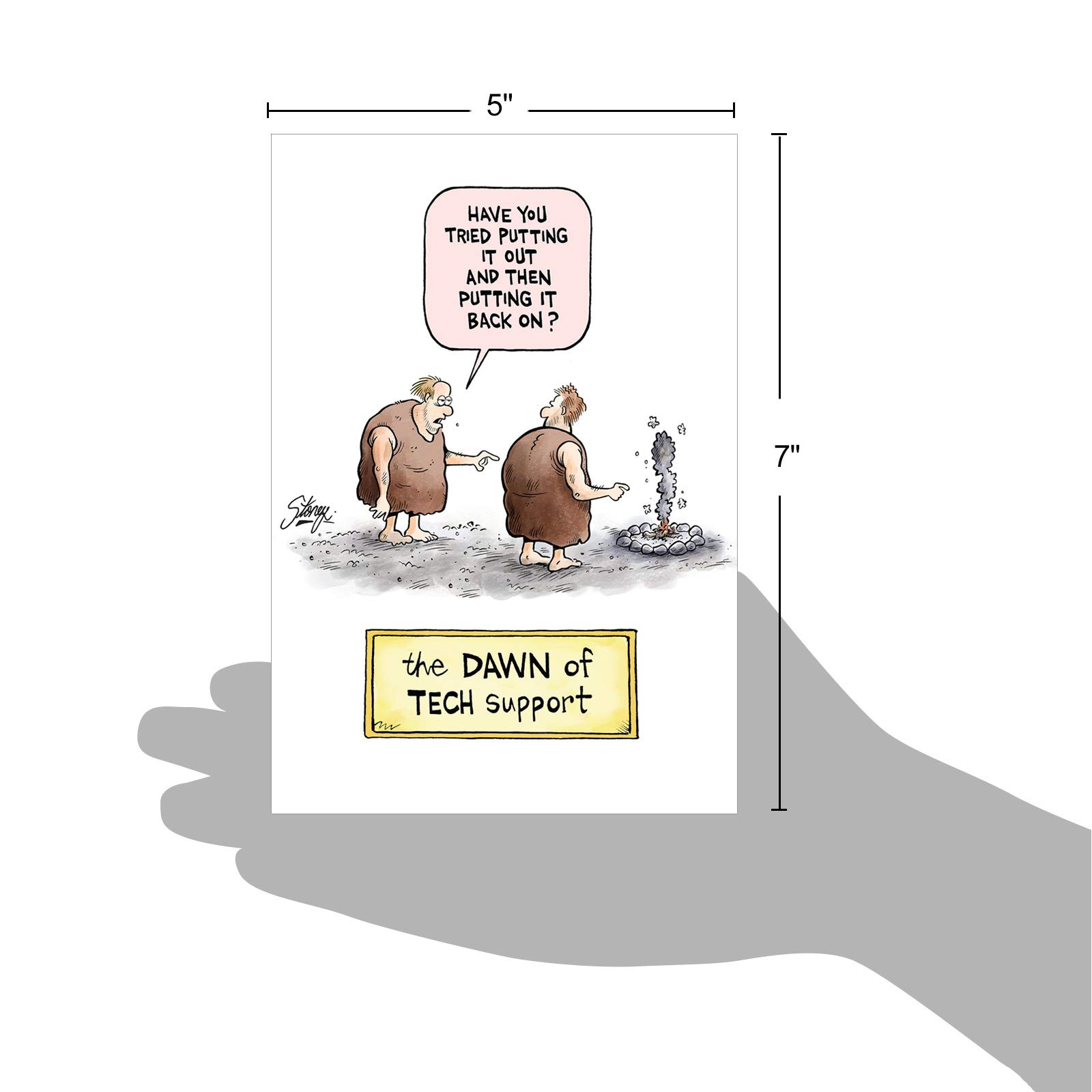 Lustige Geburtstagskarte Mit Cartoon-Design – Inkl. Umschlag, 12,7 X 17,8 Cm