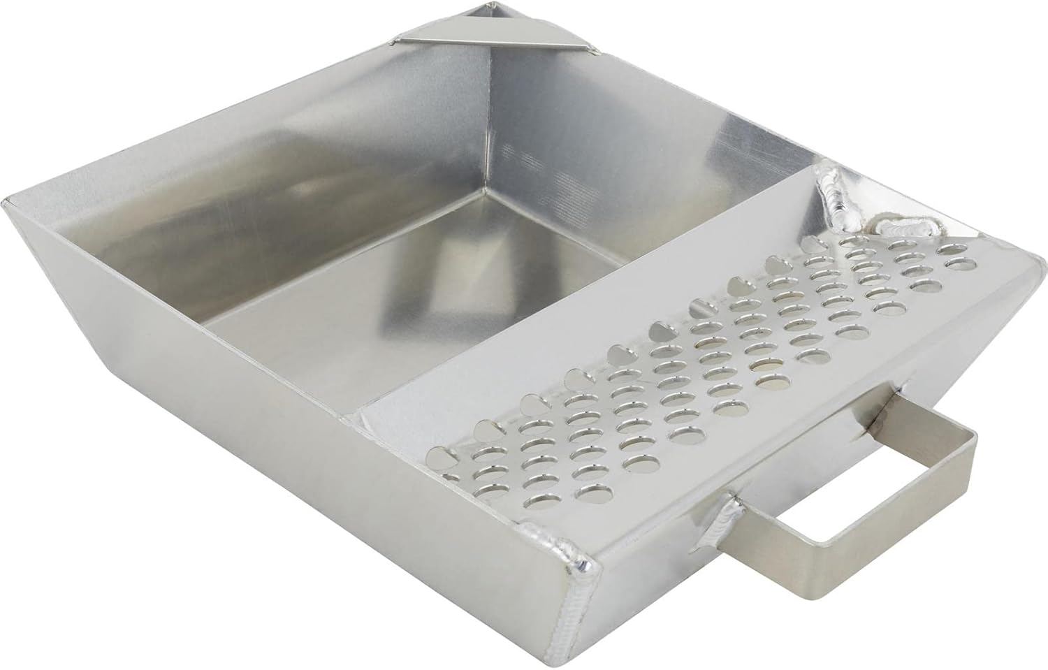 Speedway Motors Aluminum 6 Qt Oil Drain Drip Pan for Quick Change Units with Built-In Gear Drip Tray, Corner Pour Spout and Welded Handle, Lightweight