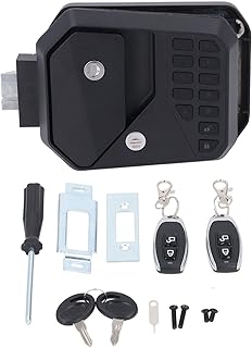 Schlüsselloses Türschloss für Wohnmobile, intelligente Fernbedienung, Passwort-Entriegelung, IP65, wasserdicht, Aluminiumlegierung, ABS, mattschwarze Oberfläche, für