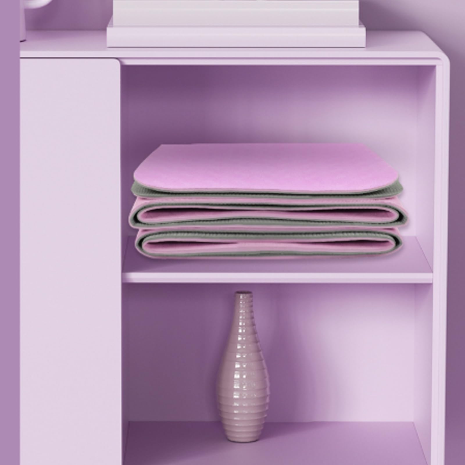 Esterilla de Yoga Plegable,Alfombrilla de Entrenamiento Outdouse,Antideslizante Pilates Mat,CóModo Suave Estiramientos Mat,para Deporte En Casa,Con Bolsa de Almacenamiento
