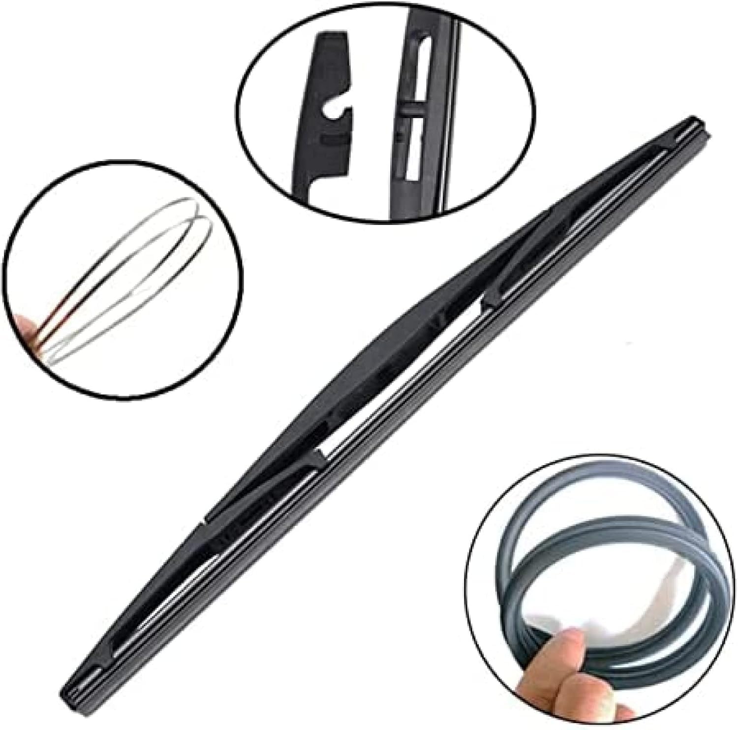 per Mitsubishi per Outlander MK3 2013-2016 2017 2019 Tergicristallo Anteriore e Posteriore Tergicristallo Set Parabrezza Parabrezza 26 "+ 18" + 12 "Tergicristalli