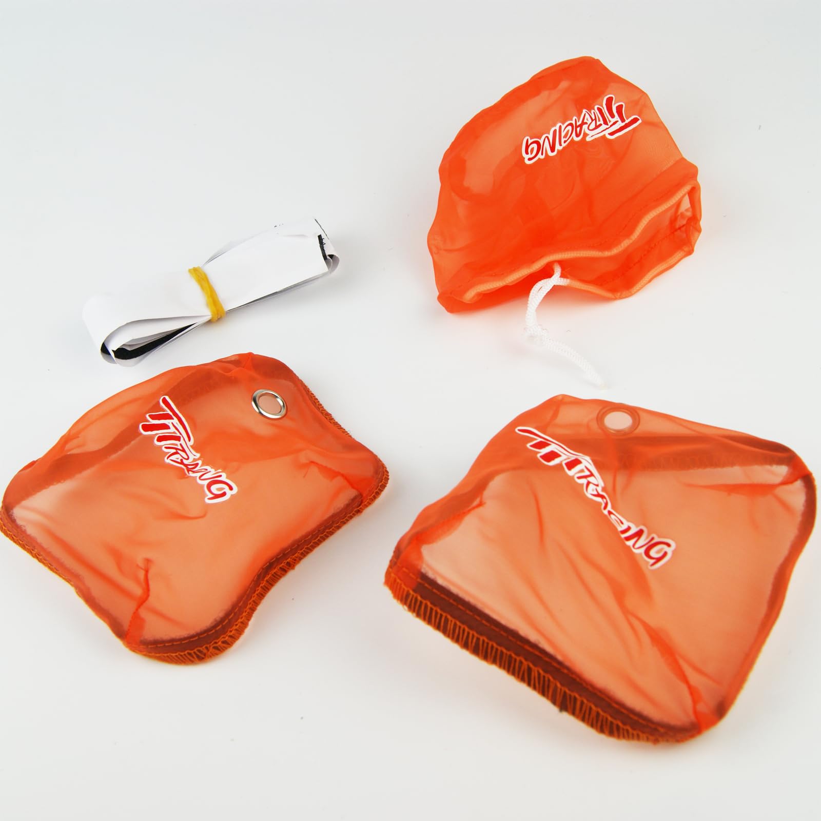 TITRACING 3pcs Set Orange Starter dust cover Air filter fit HPI Rovan King Motor Baja 5B 5T Buggy 1/5