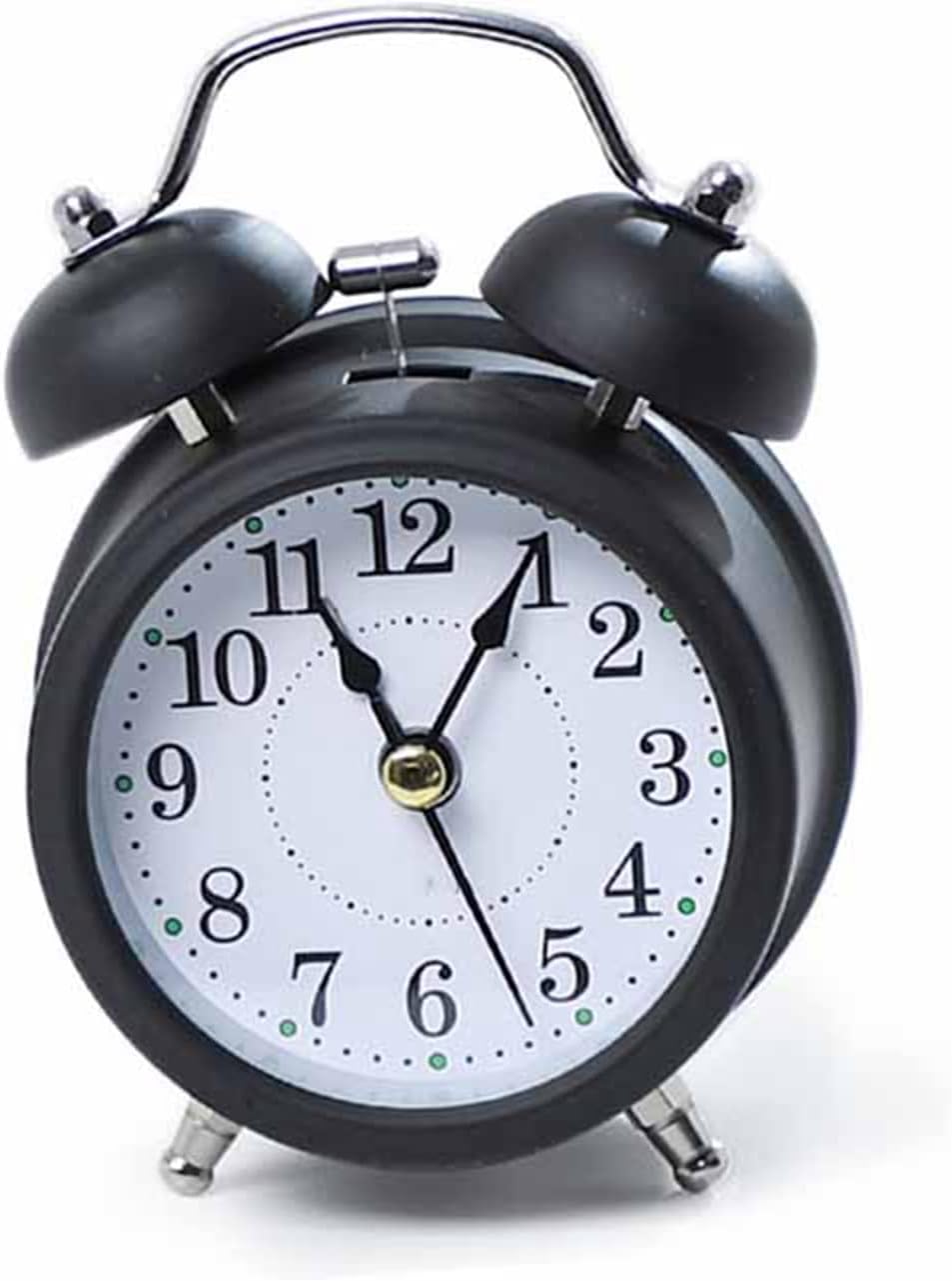 Amazon.com: Psytfei Alarm Clock 3 Inch Small Clock Silent Fashioned ...