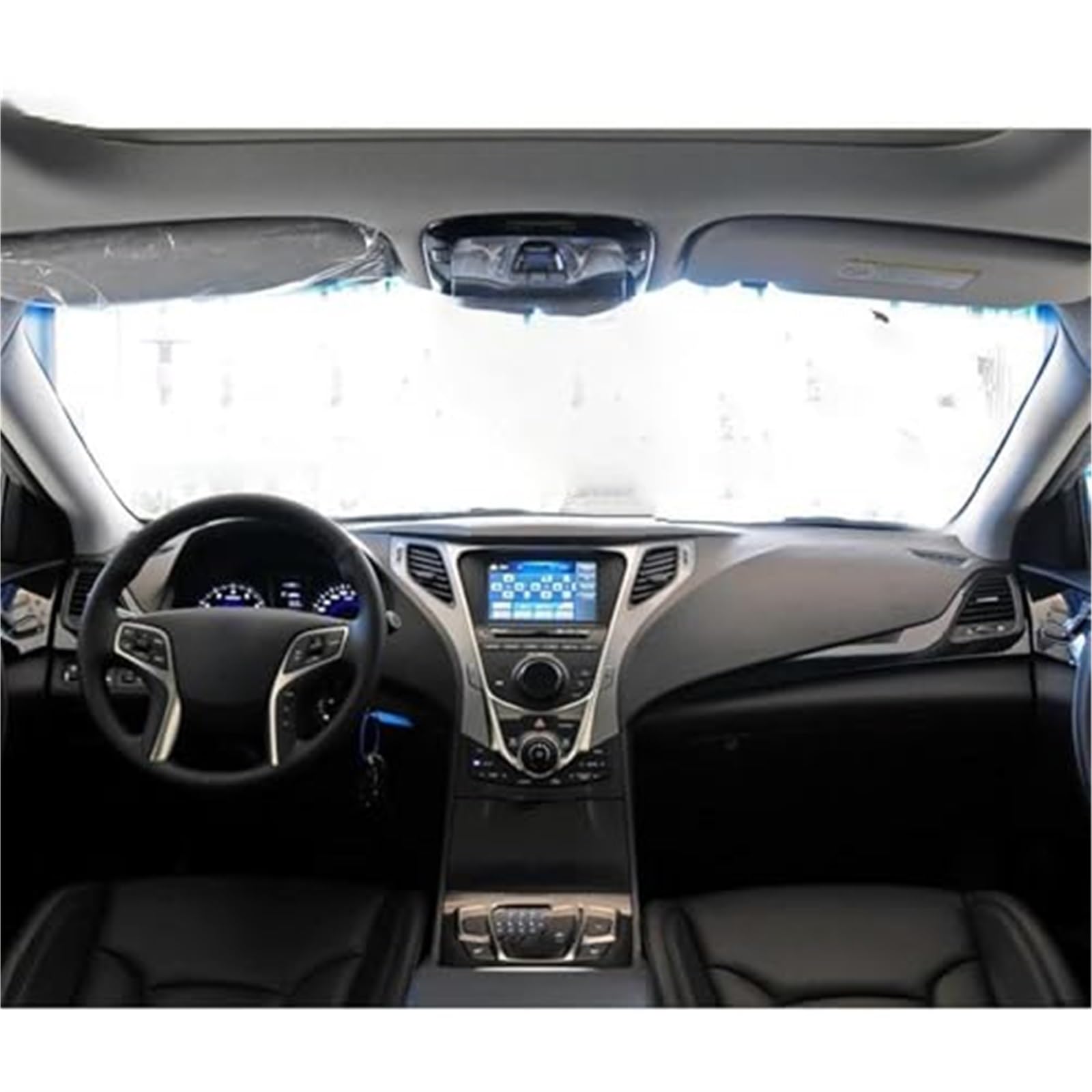 Dla Hyundai, dla Azera 2011-2014 2015 AC wylot wentylacyjny deska rozdzielcza nawiew klimatyzacji Panel kratka klimatyzacyjna Kratka wentylacyjna do samochodu(BLACK Middle Right)