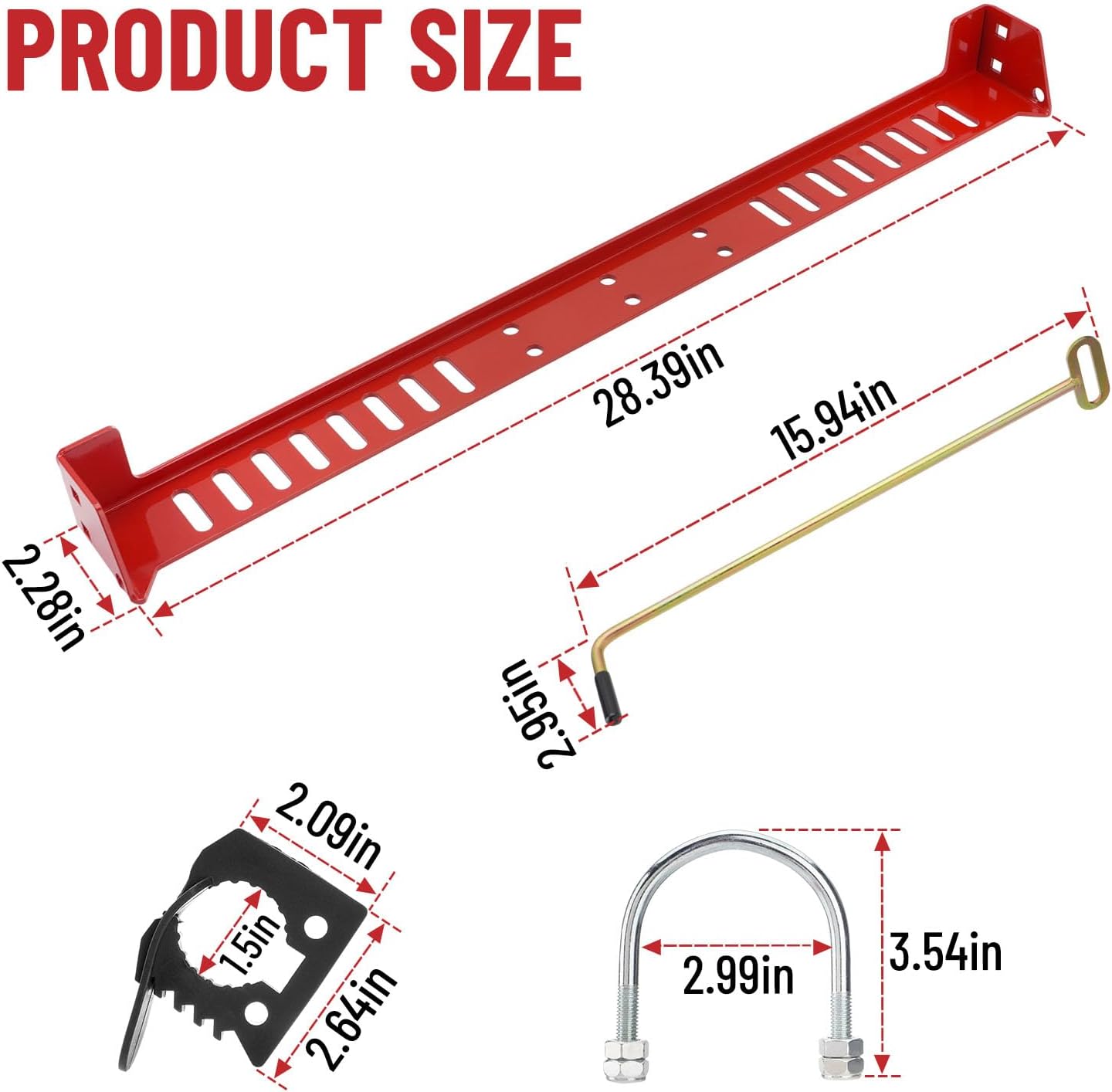 Lawn Mower Trimmer Rack Compatible with Zero Turn Lawn Mower, Secures Trimmer to Lawnmower Fits 1"-2" Roll Bar, Adjustable Quick Clamp & Locking System for Lawn Care