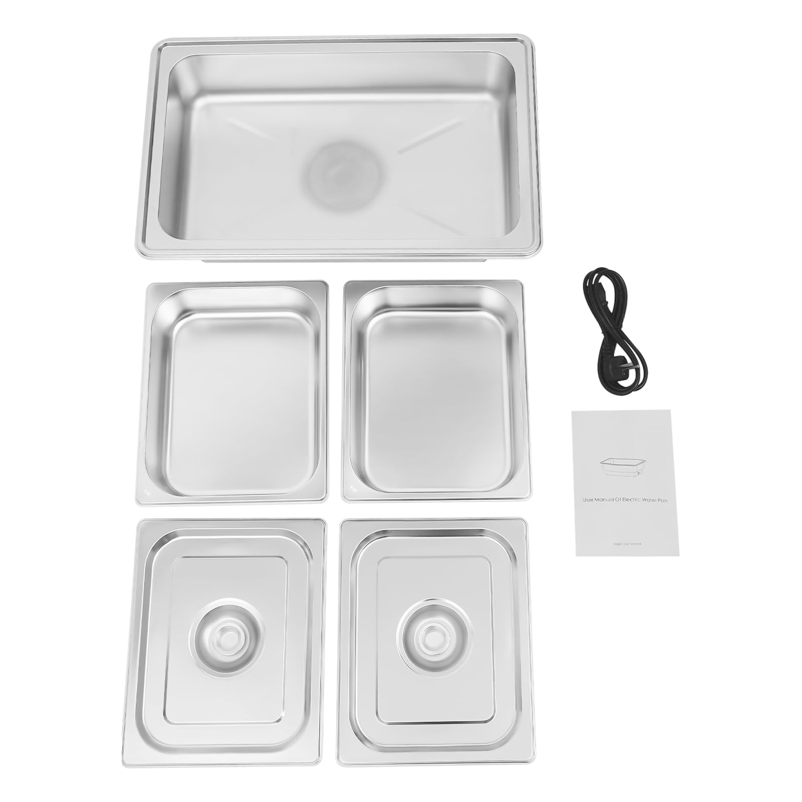 Scaldavivande elettrico per buffet, doppio scomparto, per catering