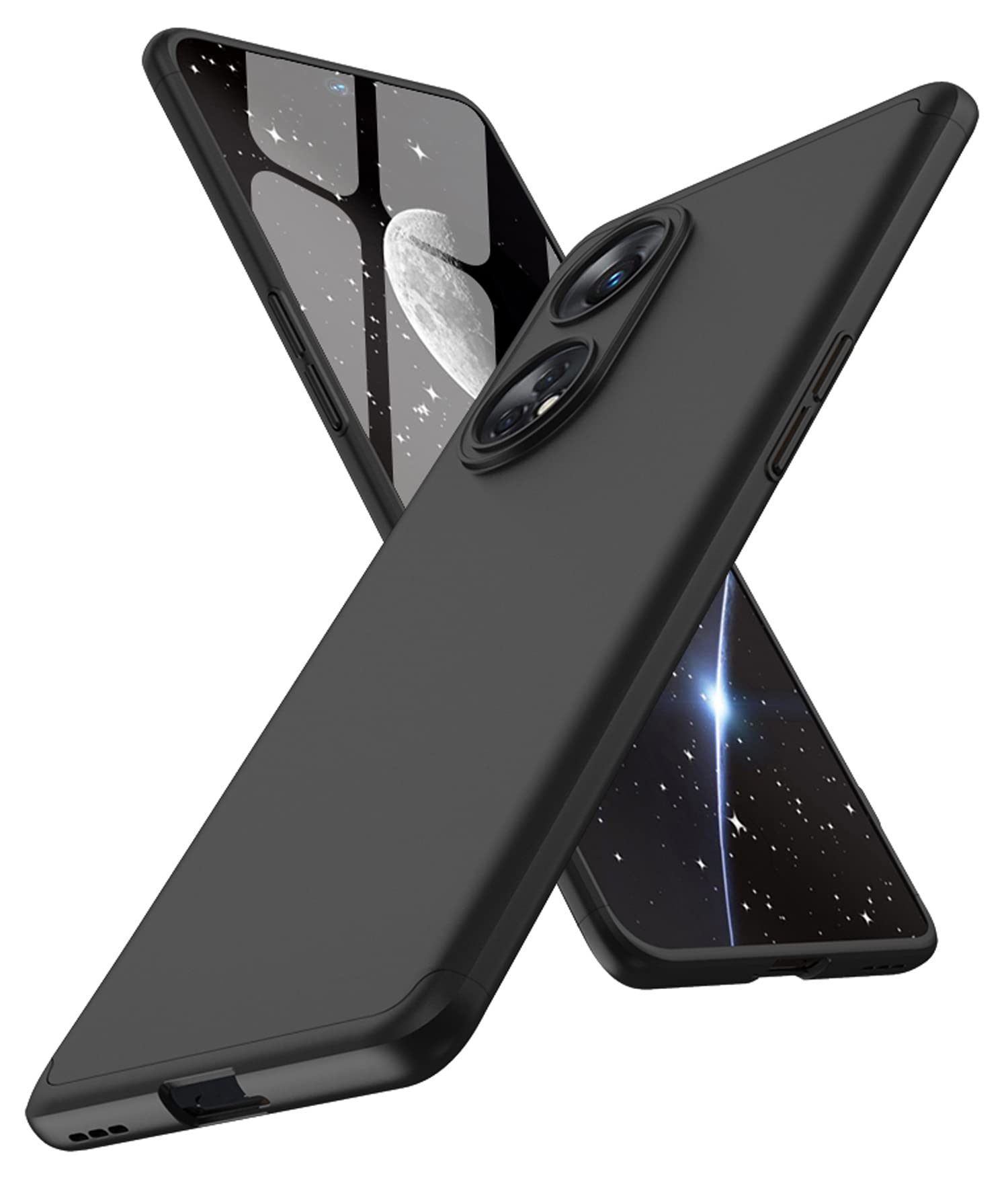 Kapa Double Dip Full 360 Protection Back Case Cover for Oppo Reno 8T (5G) (Black), Polycarbonate (B0C413RR7D) Amazon Price History, Amazon Price Tracker