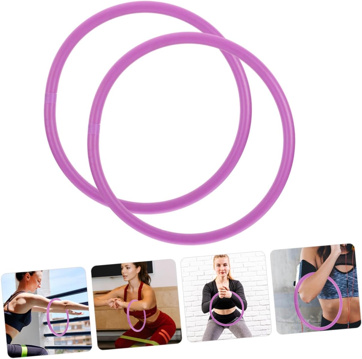 Milisten 2pcs Weighted Arm Hoops for Indoor Fitness and Comfortable Arm Exercise Equipment for Adults for Yoga