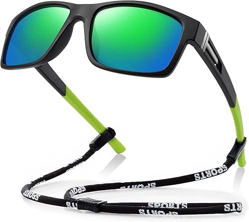 Miniatura 1 de Lentes de sol deportivos y polarizados para hombre y mujer con protección UV400, envolventes, para conducir y pescar