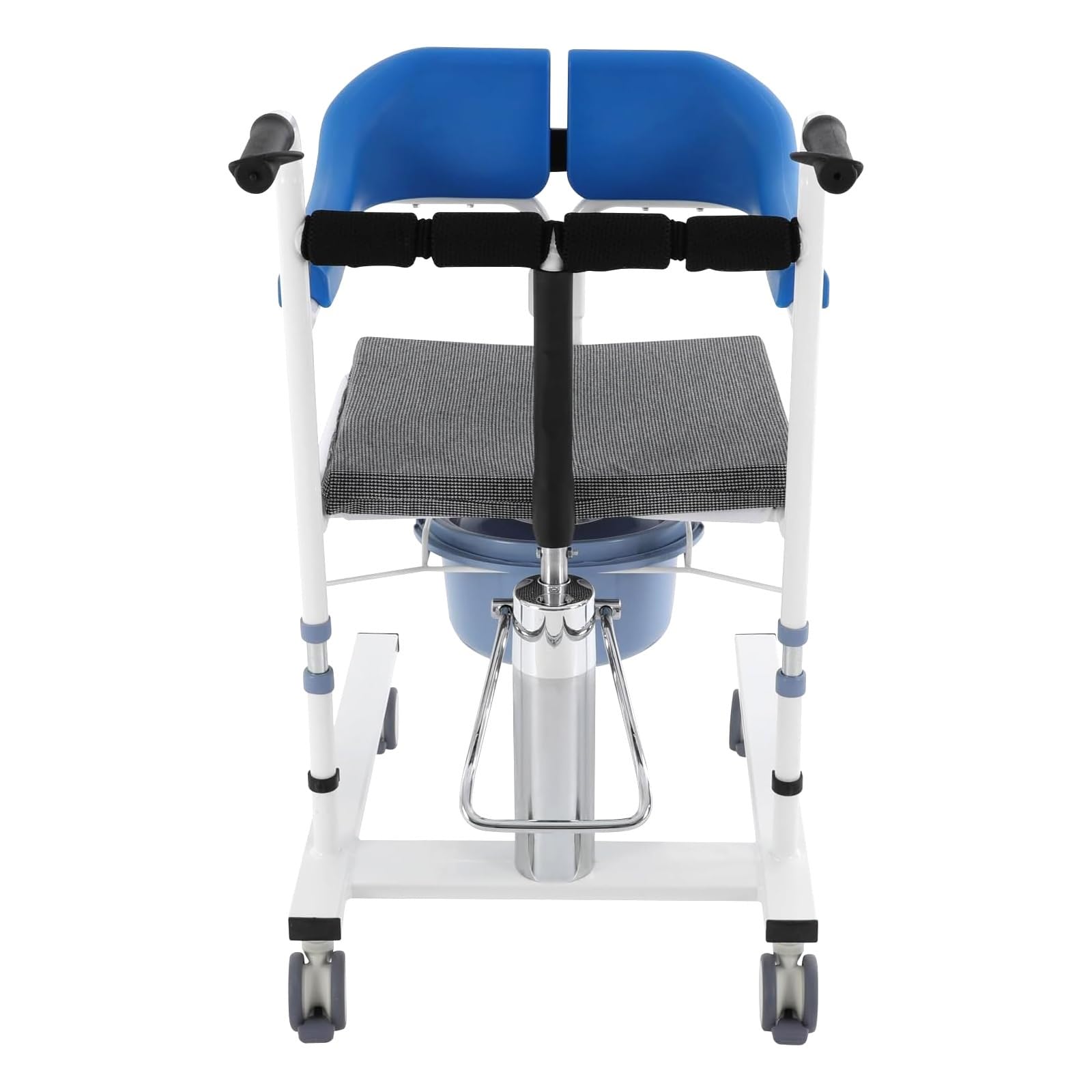 Przenośny hydrauliczny fotel podnoszący pacjenta z kółkami, obsługuje 99 kg do transportu domowego i rehabilitacji