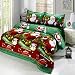 Anself 3D Printed Cartoon Merry Christmas Santa Claus Bedding Sets, Soft and Warm