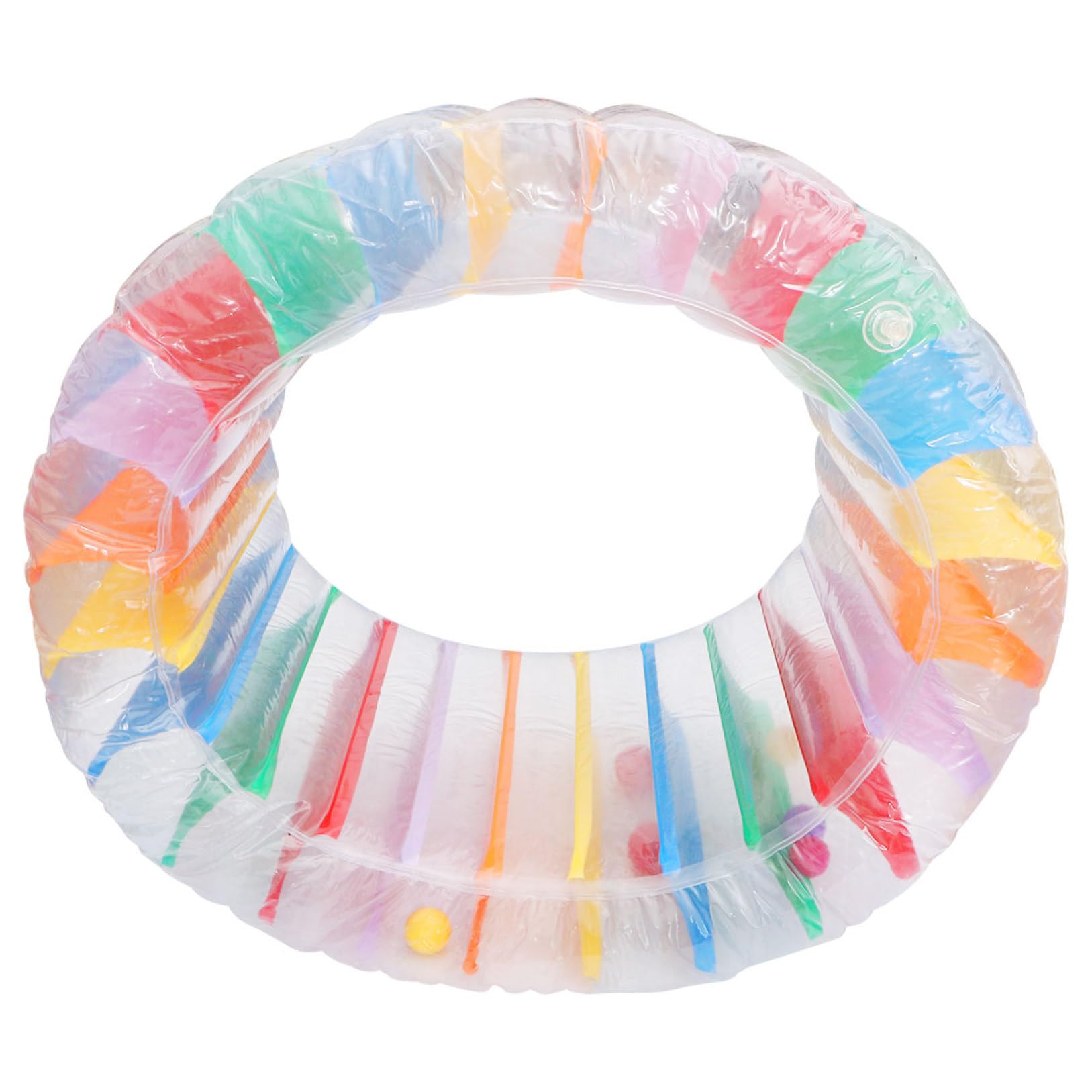 Hohopeti Juguete Inflable de PVC para Piscina y Césped, Rodillo Flotante Colorido y Plegable para Niños y Niñas, Adecuado para Juego Acuático en Interiores y Exteriores