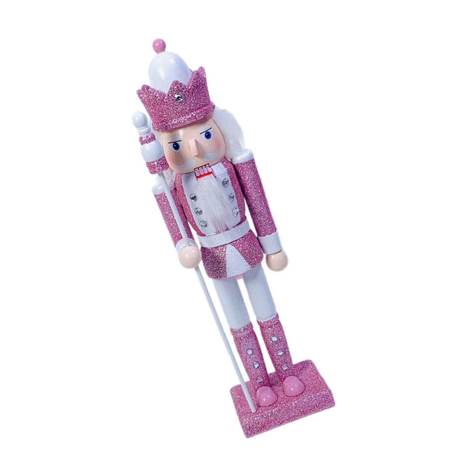 Kalttoy Women's Scepter 30Cm Tall Nutcrackers Soldier Elegant 30Cm Nutcrackers Soldier Statue Home Accent For Festival Collectible Statue