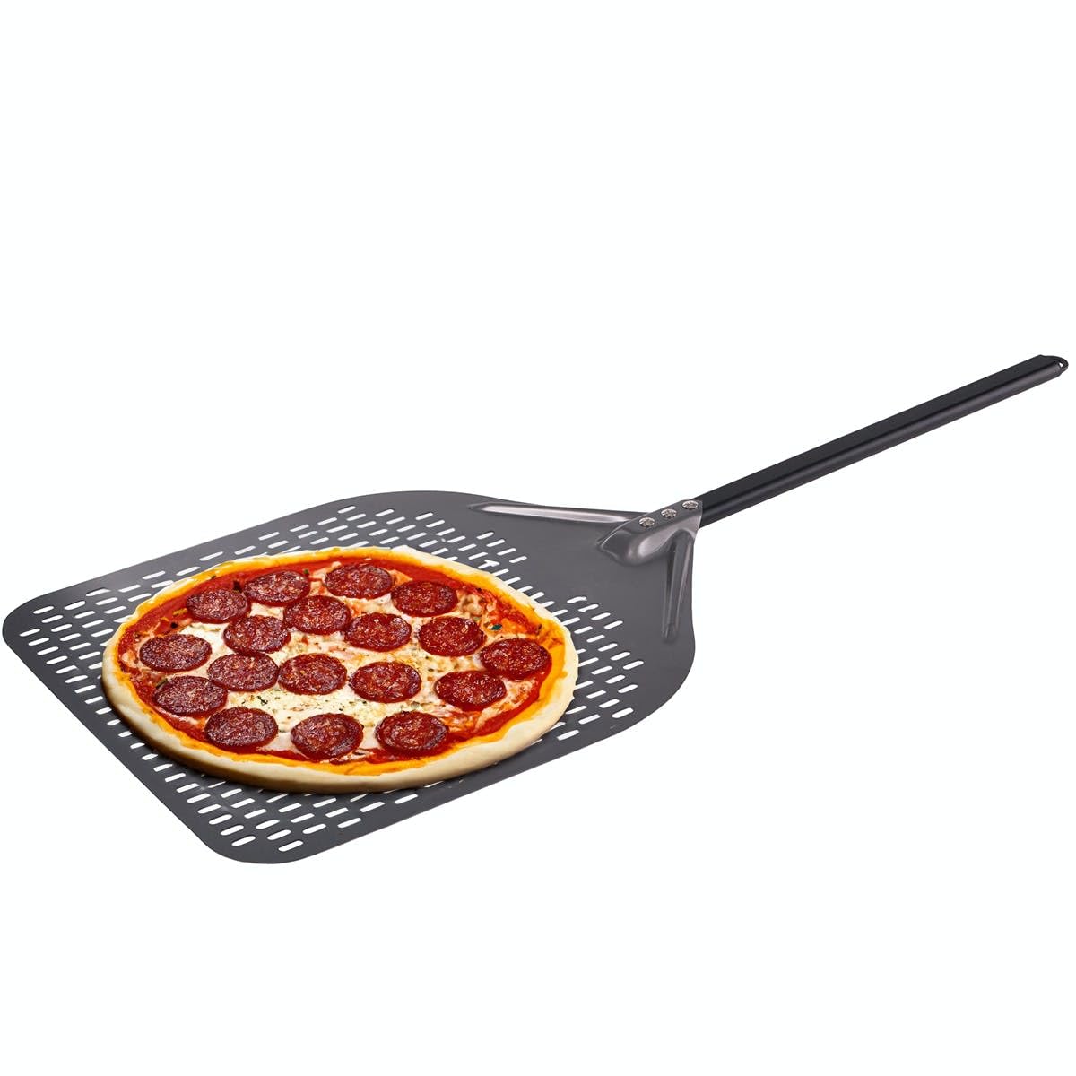 Casa Mia Pala perforada para pizza, 16 pulgadas, diseño de aluminio ligero para pizzas perfectas