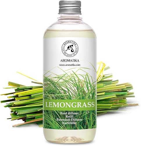 Miniatura 2 de Recambio de difusor de varillas de citronela, aceite esencial natural de citronela, 17 onzas líquidas, fragancia fresca y duradera, repuesto de