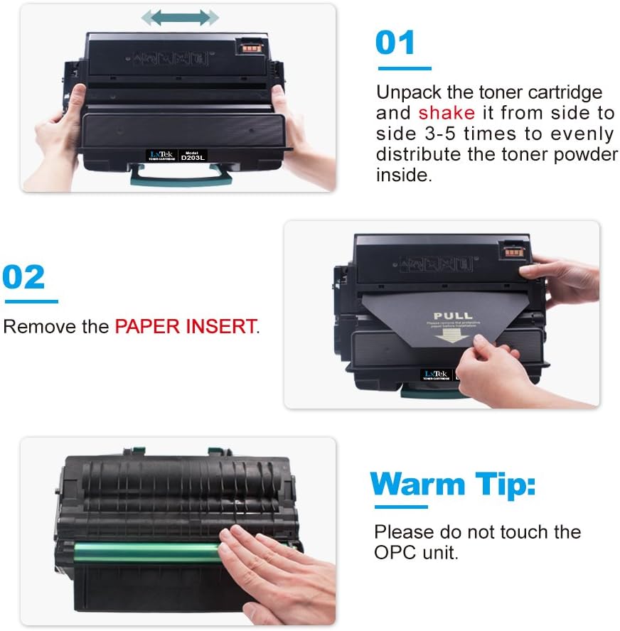 Best Seller LxTek Compatible Toner Cartridge Replacement for Samsung 203 203L MLT-D203L to use with ProXpress SL-M4020ND SL-M4070FR SL-M3320ND SL-M3870FW SL-M3370FD SL-M3820DW Printer (2 Black, High Yield)