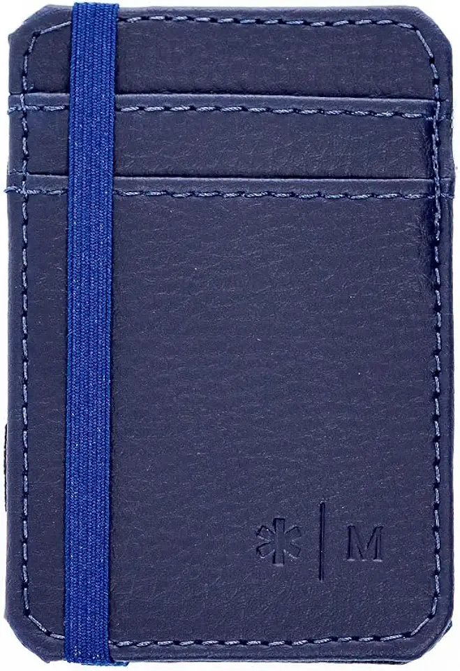 Carteira masculina moderna mágica comporta dinheiro CNH minimalista marca Maktub
