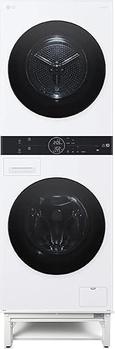 Miniatura 9 de Pedestal para lavadora y secadora, ajuste de 24 pulgadas, ergonómico de 10 pulgadas de altura, aleación de acero, capacidad de 800 libras, estante