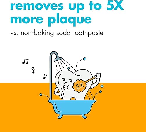 Miniatura 5 de Arm & Hammer Dental Care Tartar Control Anti-Cavity Pasta de dientes con fluoruro bicarbonato de sodio y peróxido, menta fresca 6 oz (170 g)