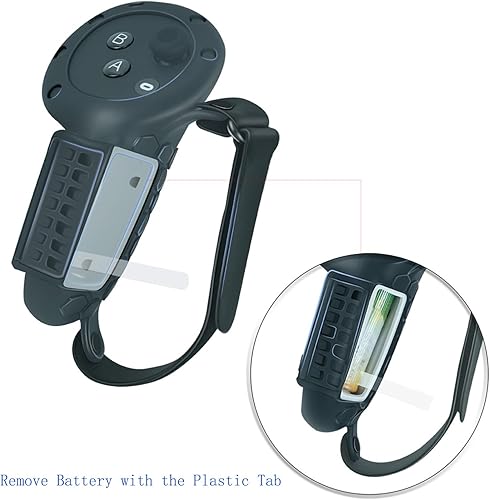 Miniatura 2 de Controller Grip Cover for Quest 3 Accessories Silicone Grips Strap Cover Protector with Knuckle Straps (Black)