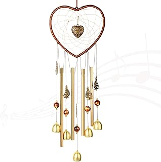 Wind chime for Outdoor(24") Windchimes Dream catcher Hanging Indoor Creative Wind Chimes Ornament Decor Chrome Hearts For girlfriend gift Home Garden Yard,Creating a sense of romance to your place