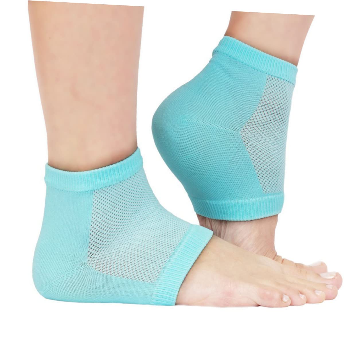 VICASKY Vented Heel Sleeves Moisturizing Foot Masks for Dry Cracks Toe Recovery Socks Fatty Acids Random Color