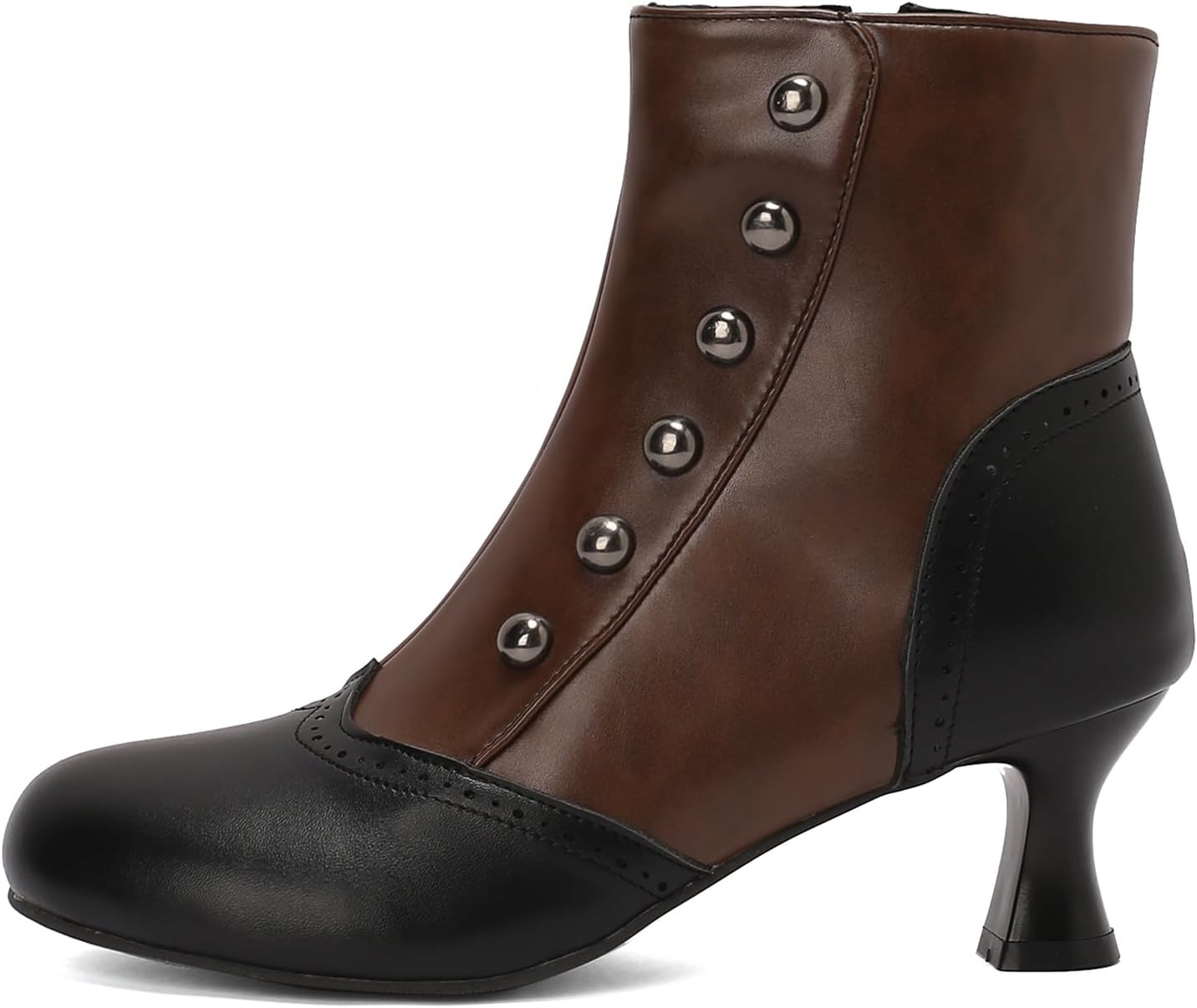 Roimaash Vintage Women's Ankle-High Booties Victorian Boots