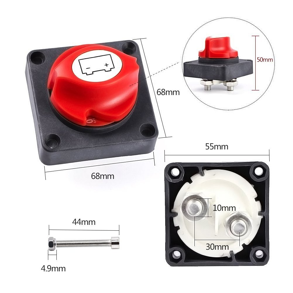 Proster Battery Disconnect Isolator Switch 12v 24v 48v 350a Boat | Tunisia