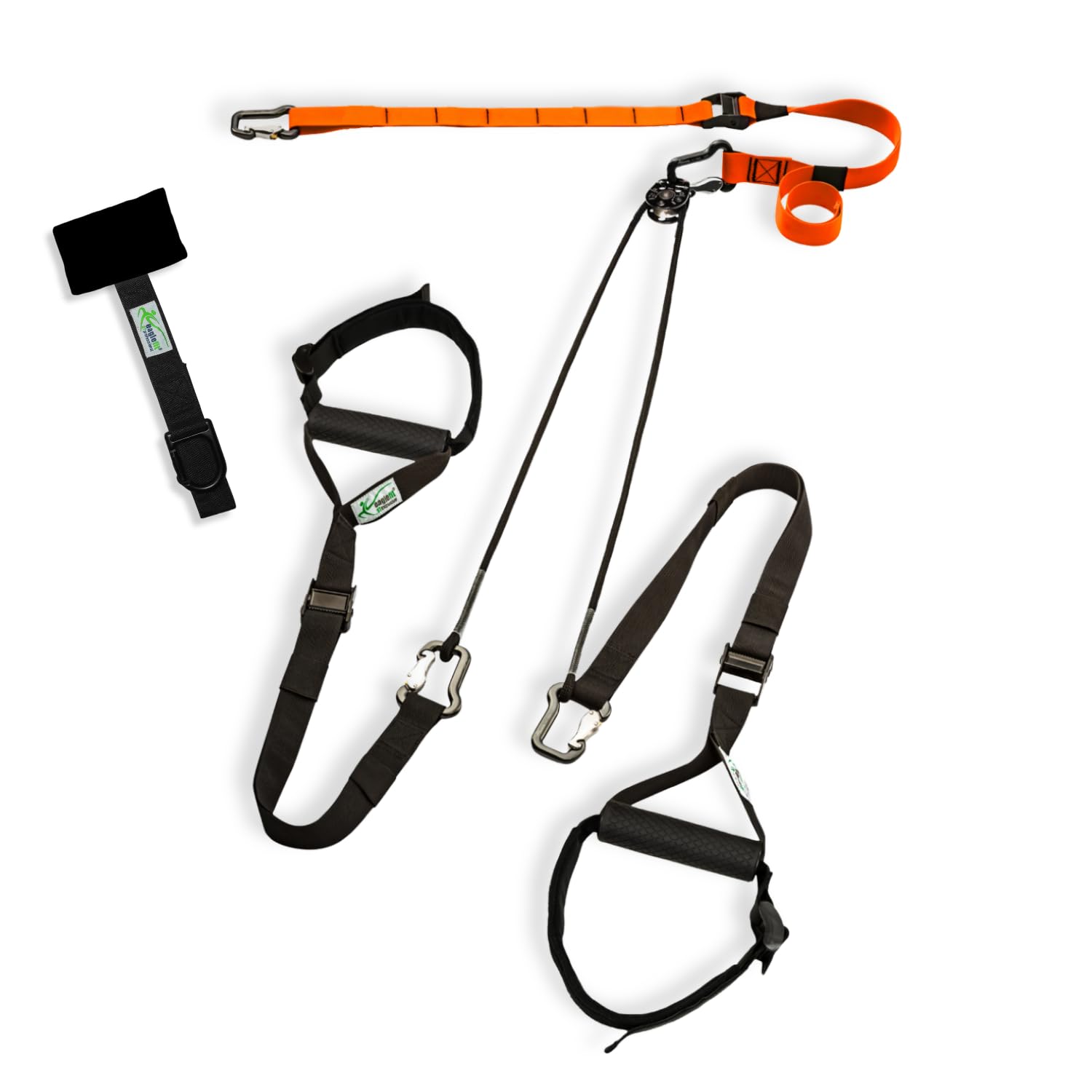 eaglefit - Premium Sling-Trainer „Flex“ Komplettsystem für Zuhause & Unterwegs inkl. Umlenkrolle, Türanker, Wand- oder Deckenhalterung & Zubehör - Vielseitige Befestigung