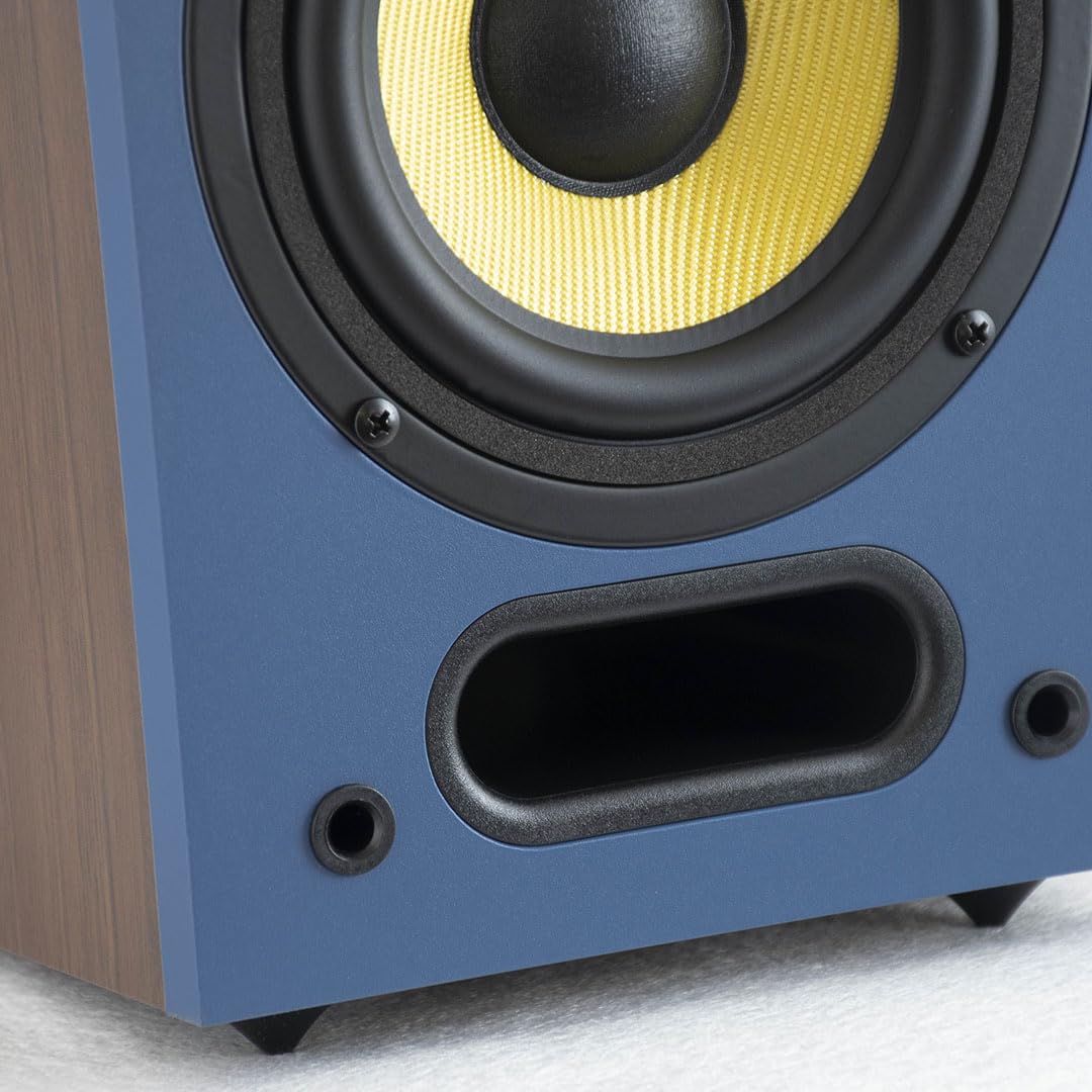 Davis Acoustics Ariane 1 Bleu/Noyer - Enceinte Bibliothèque (la Paire)