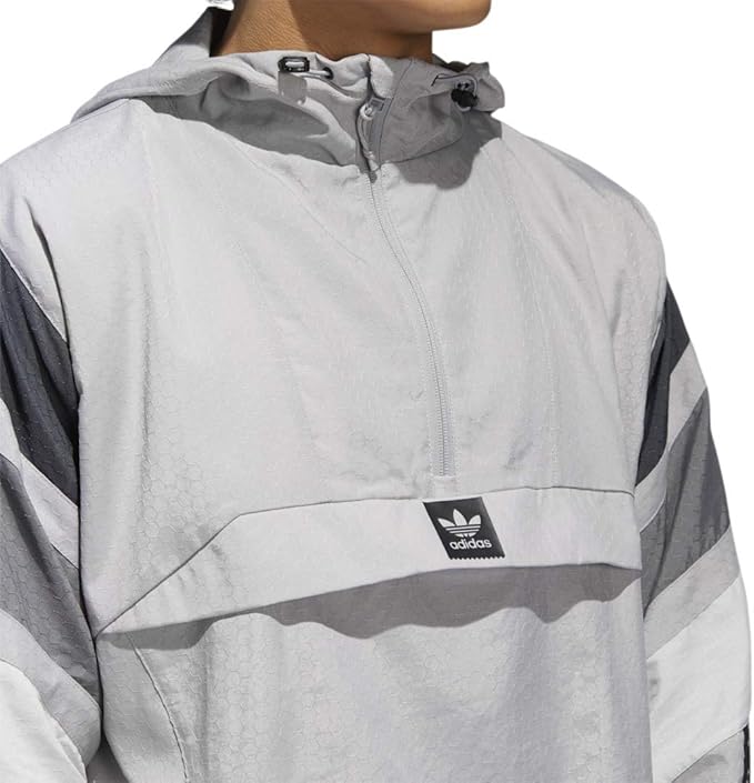 grey adidas track jacket