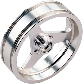 Thunder Tiger PD6589-S Aluminum Wheel 3-Spoke Front Silver FM1n