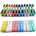 TKOnline 24pcs Soft Double-Scale Tape Measure 60" 150cm Cloth Measuring Tape Weight Loss Medical Body Measurement Sewing Tailor Craft Ruler for Sewing Tailor Cloth Ruler