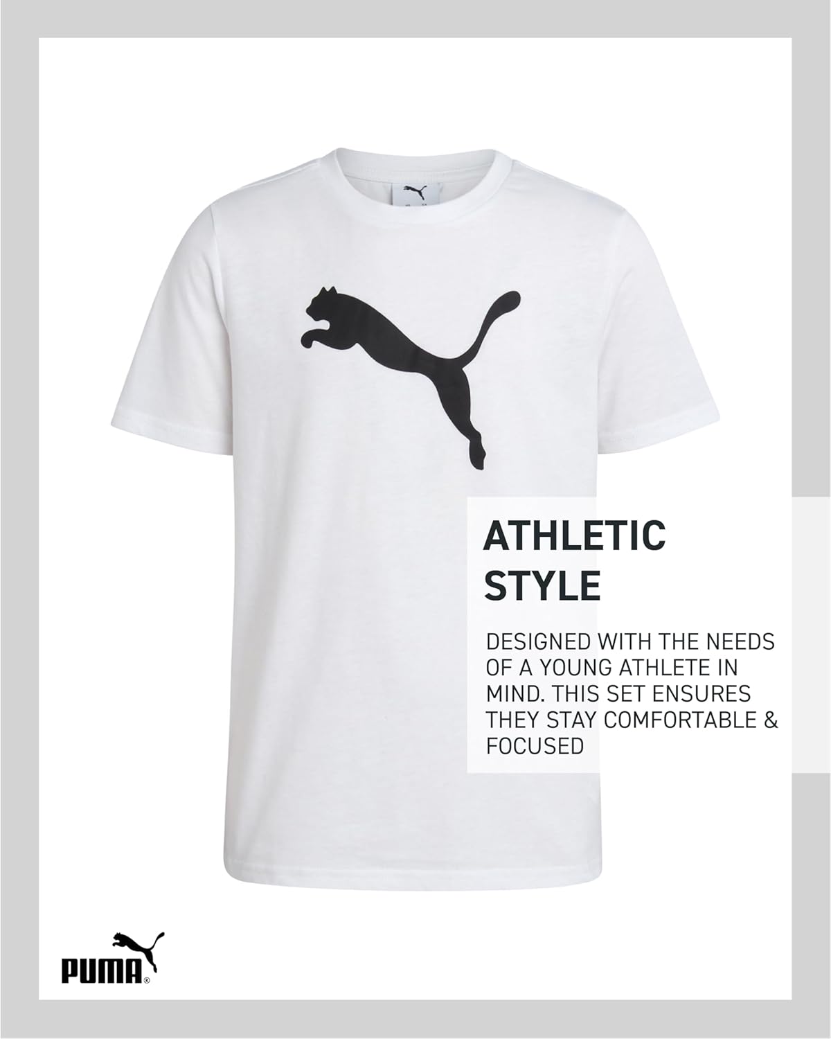 PUMA Boys Sweatpants Set - 3 Piece Fleece Pullover Hoodie Boys TShirt and Jogger Pants Youth Kids Activewear Set (8-16) - Image 6