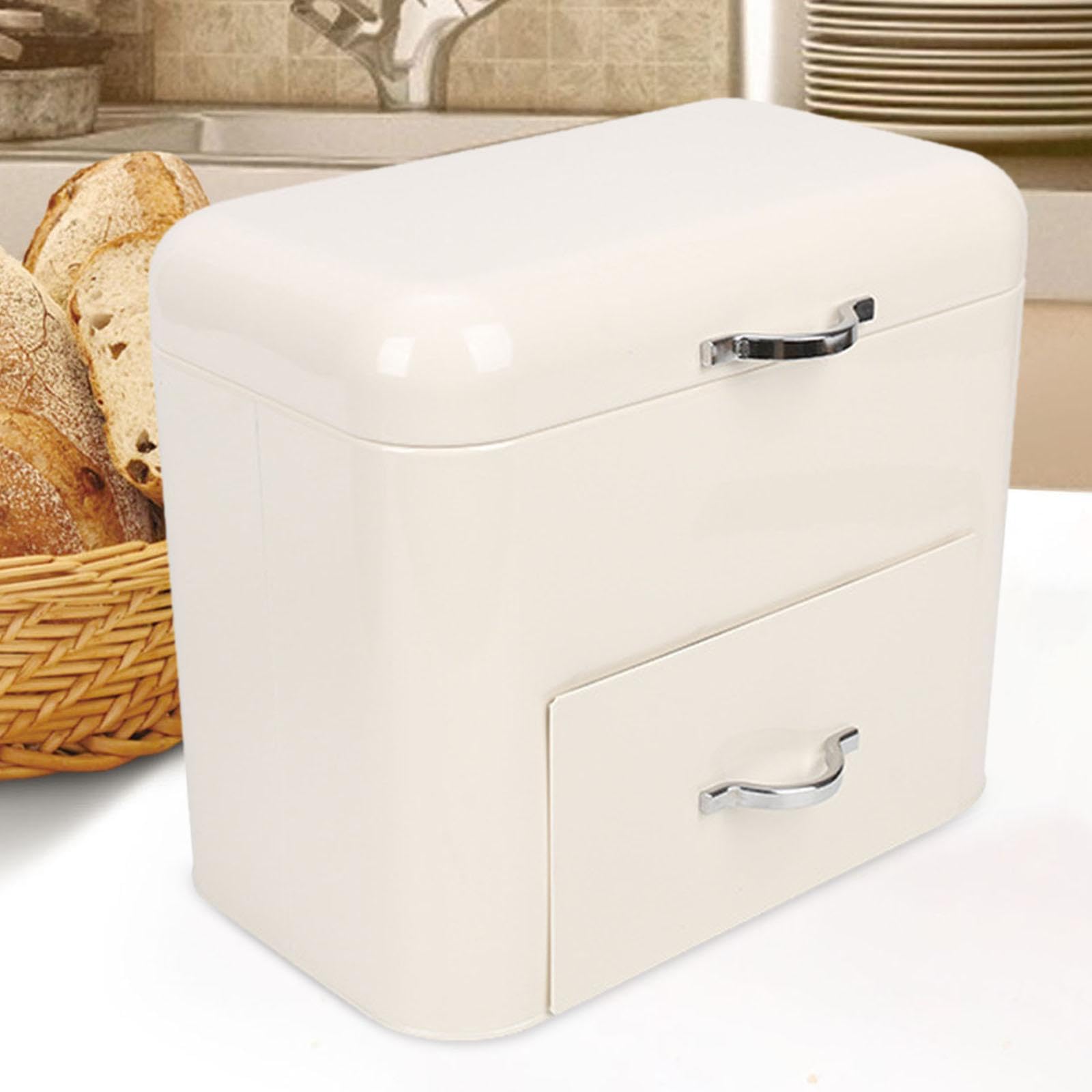 Contenitore da cucina con coperchio ermetico Contenitore per pane di grande capacità per mantenere freschi snack e ingredienti da cucina con coperchio ermetico Antipolvere