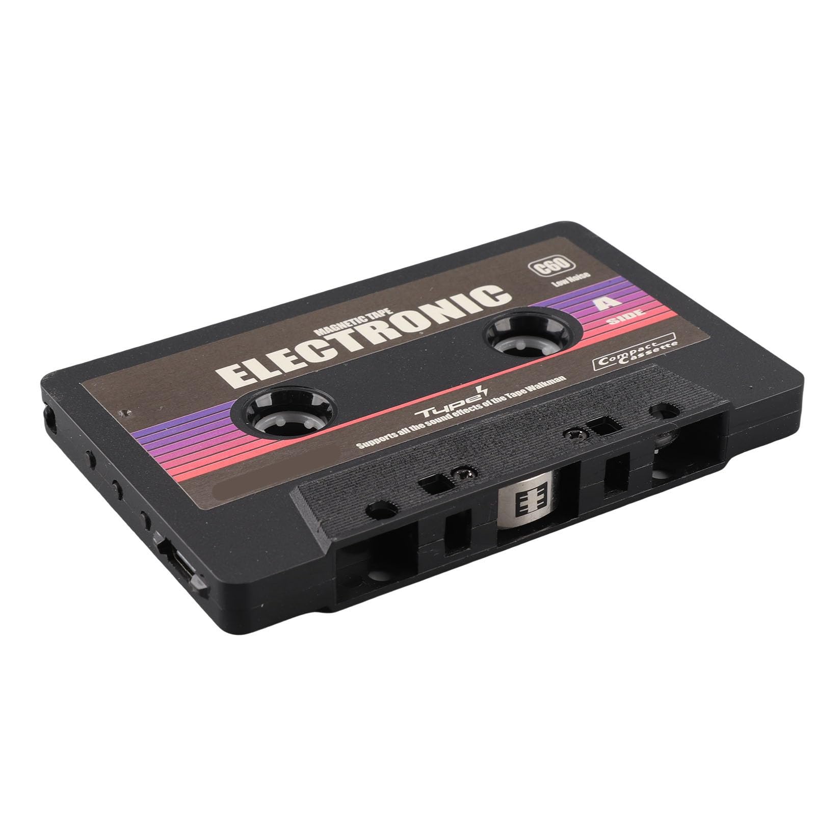 Rengue Adattatore per Cassette Bluetooth con Funzione di Registrazione e Supporto per Scheda di Memoria da 32 GB per la Riproduzione Musicale Wireless in Auto Tramite Alimentazione USB