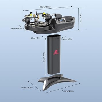 S2169 Badminton Stringing Machine Automatic Electric Standing Badminton Racket String Machine Pro Racquet Stringer Restring Machine with Tools