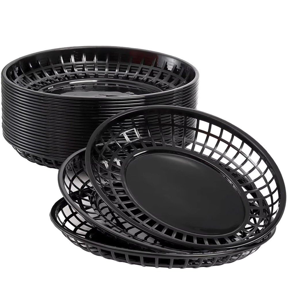 Panier de restauration rapide ovale pour sandwichs et frites maison
