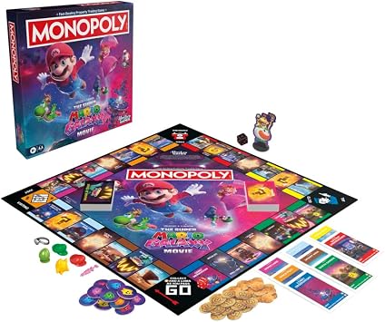 Monopoly The Super Mario Galaxy Movie Edition Board Game I Fun Family Games for Children, Teens, Adults | 2 to 6 Players | Ages 8+ English Version