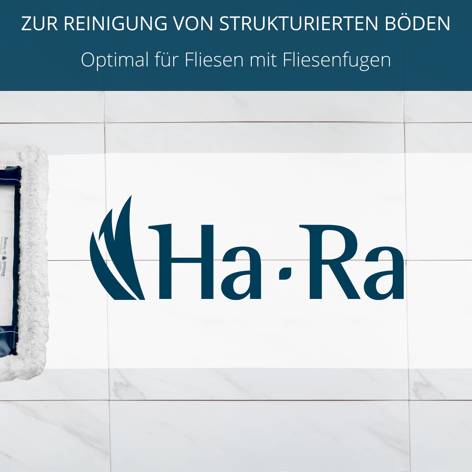 Ha-Ra Bodenwischtuch Nano Gold Soft 42,5 cm I langlebiger Boden-Wischer zur Reinigung für Böden & Wände I Bezug für Wischmop aus 100% Polyester-Mikrofaser I reinigungsstark & saugkräftig