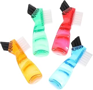 NIYANGLE 4 Pçs Escova De Dentes Dentadura Pequena Escova De Dentes Limpador De Jóias Escova Dupla Face Pequena Escova De Dentes Duros Escova De Dentes Falsos Escova De Dentes Dentadura