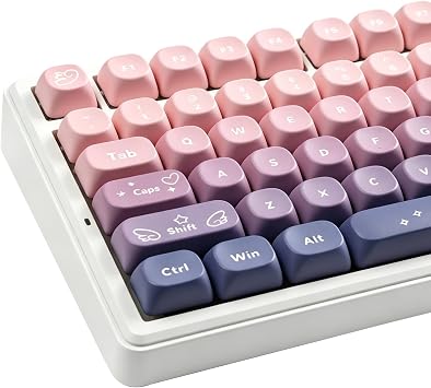134Keys PBT Keycap MOA Profile Keycap for Cherry Gateron MX Switch Mechanical Keyboard Keycap Taro Purple